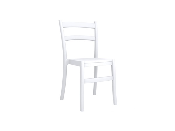 MEDITERRANEO BY GPB Sedia Tiffany in polipropilene color bianco