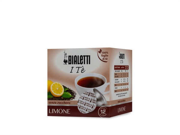 BIALETTI INDUSTRIE BOX 12 CAPSULE TE NERO AL LIMONE