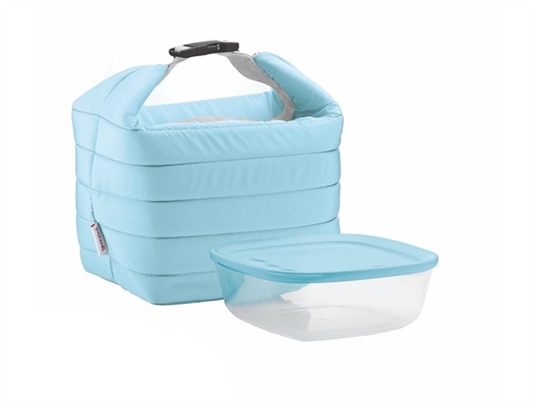 FRATELLI GUZZINI S.P.A. Borsa termica piccola con contenitore salvafreschezza Handy On the Go Azzurro