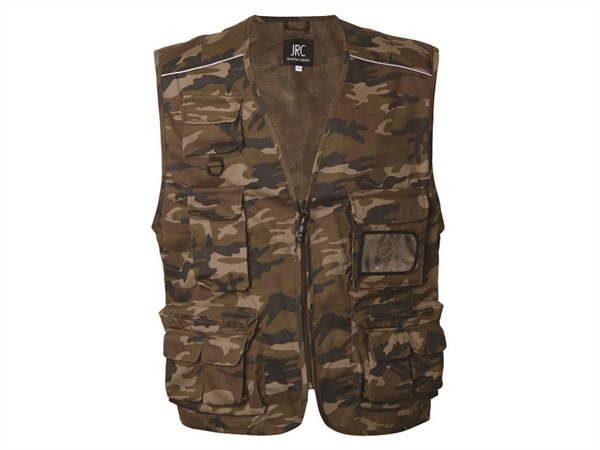 SEI DUE SEI Gilet new safari, camouflage green