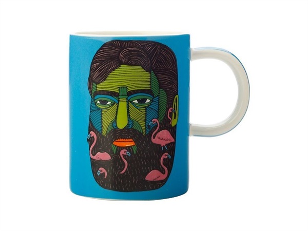 MAXWELL & WILLIAMS Mulga the Artist Mug 450ML Flamingo Man