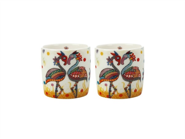 MAXWELL & WILLIAMS SMILE STYLE SET 2 ESPRESSINI 100ML Flamb GB