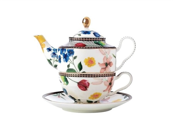 MAXWELL & WILLIAMS Contessa Tea For One con Infusore 380ML Bianco