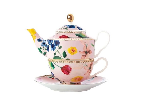 MAXWELL & WILLIAMS Contessa Tea For One con Infusore 380ML Rosa