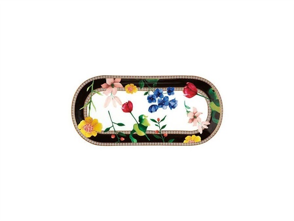 MAXWELL & WILLIAMS Contessa Vassoio Oblungo Nero GB 25x11.5cm