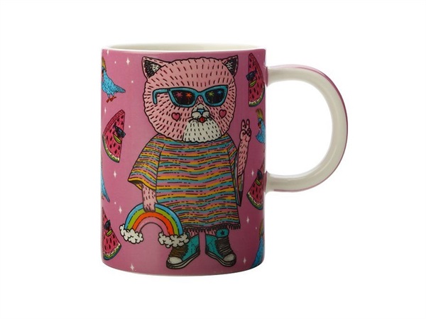 MAXWELL & WILLIAMS Mulga the Artist Mug 450ML Cat