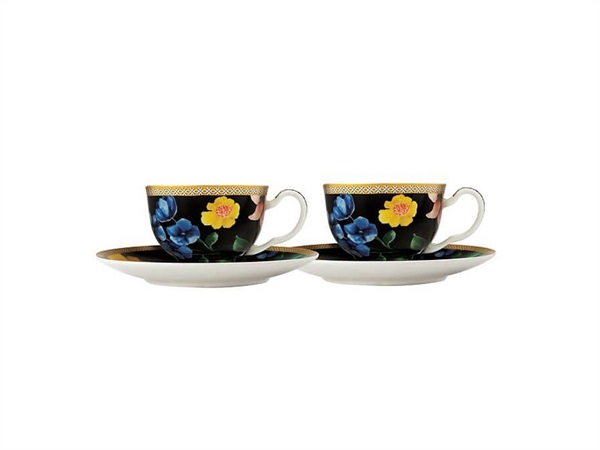 MAXWELL & WILLIAMS Contessa set 2 tazzine caffè 85 ml, nero