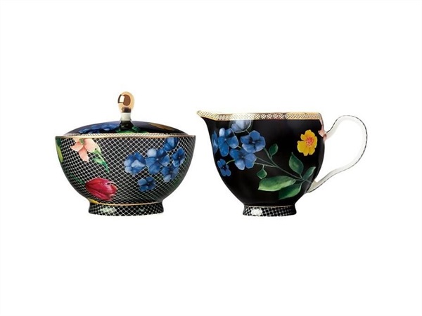 MAXWELL & WILLIAMS Contessa cremiera e zuccheriera, nero