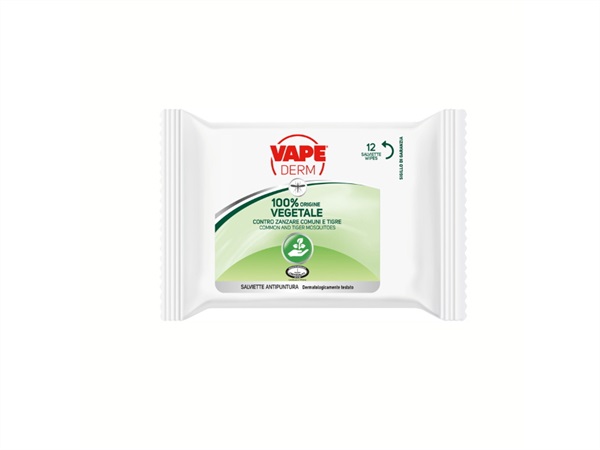 VAPE Vape derm, origine vegetale, salviette antipuntura, 100 ml