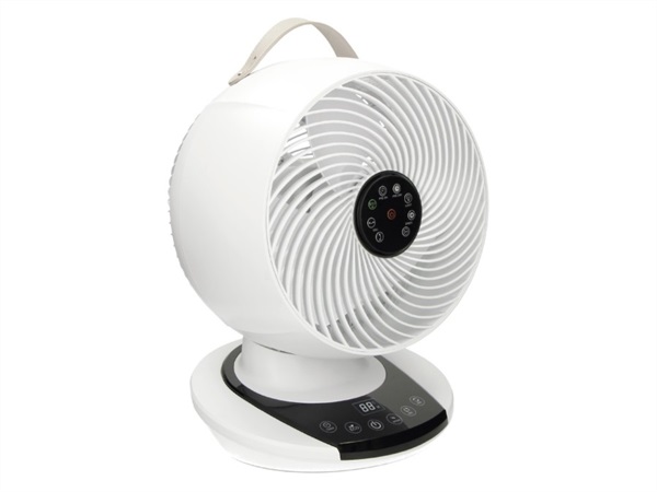 BRANDANI GIFT GROUP S.A.S. VENTILATORE DA TAVOLO GIREVOLE ABS TECHNO COLLECTION CON DISPLAY E TELECOMANDO MAGNETICO ABS