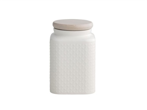 BRANDANI GIFT GROUP S.A.S. BARATTOLO PORCELLANA BIANCA TAPPO BAMBOO NATURALE