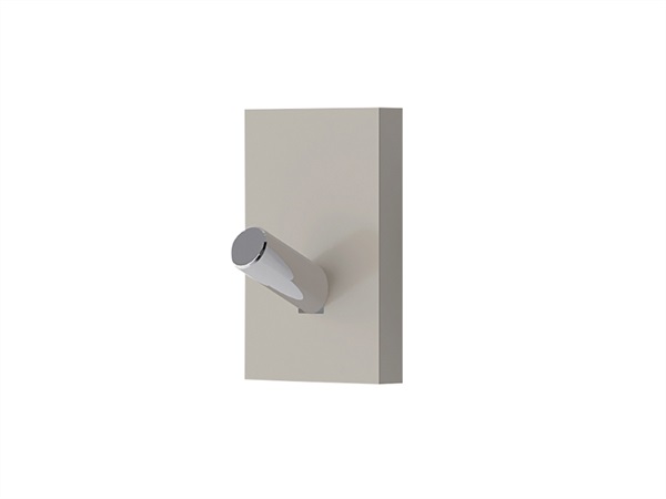 GEDY SPA Appendiabiti singolo g-rainbow, tortora chiaro