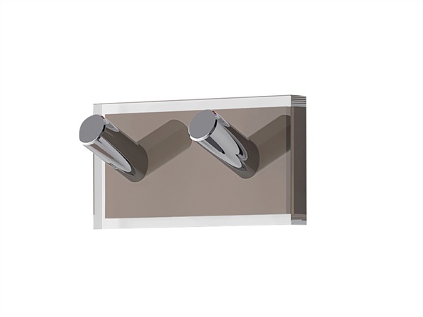 GEDY SPA Appendiabiti doppio gedy rainbow tortora trasparente