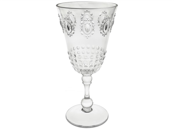 BACI MILANO Bicchiere vino, baci milano - b&r first class, trasparente filo platino