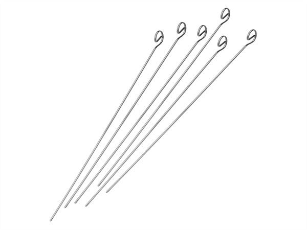 FACKELMANN ITALIA S.R.L. Spiedini da grill, 35 cm, acciaio inossidabile, 6 PZ