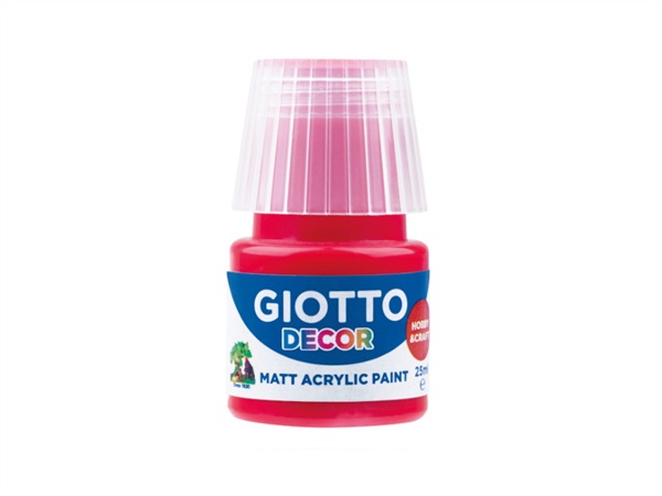 FILA Giotto decor, tempera acrilica, rosso scarlatto 25 ml