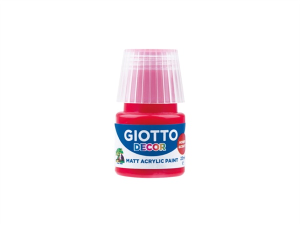 FILA Giotto decor, tempera acrilica, rosso scarlatto 25 ml