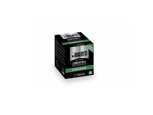 BIALETTI INDUSTRIE Capsule Caffè Macchine Espresso GINSENG 50 pezzi