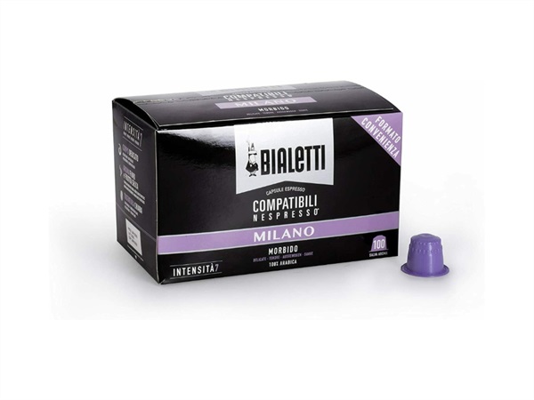 BIALETTI INDUSTRIE Capsule Caffè Macchine Nespresso Milano 100 pezzi