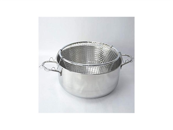 MONTINI GUERINO S.N.C. Friggitrice INOX con cestello, 22 cm