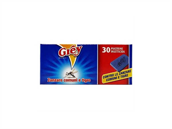 GREY PIASTRINE INSETTICIDA RICARICA, 30 pz