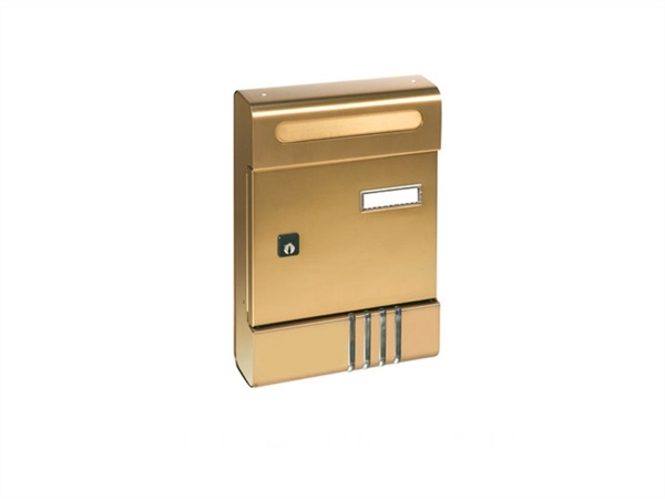 ALUBOX Cassetta Postale Alubox SE componibile 20,4x29x7 cm in Alluminio colore Bronzo