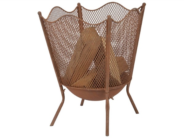 COUNTRY STYLE Braciere a Rete con Effetto Ruggine