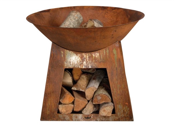 COUNTRY STYLE Braciere con portalegna Small