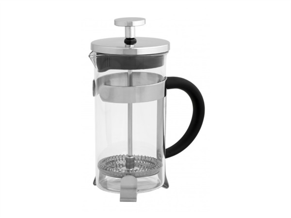 BRANDANI GIFT GROUP S.A.S. TISANIERA IN VETRO BOROSILICATO E METALLO CON MANICO NERO IN SOFT TOUCH