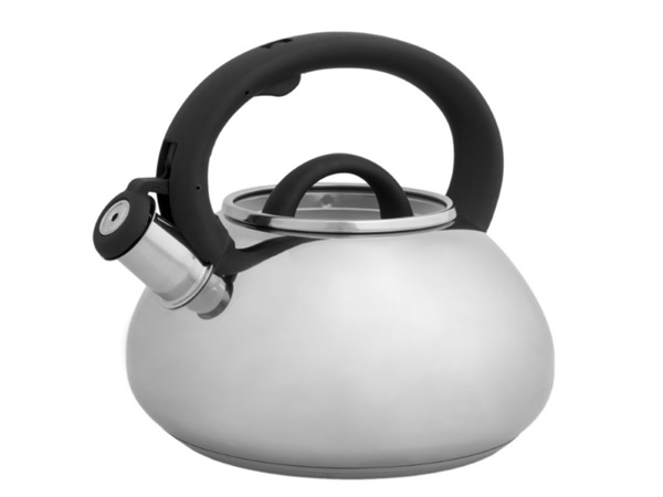 BRANDANI GIFT GROUP S.A.S. BOLLITORE INOX CON MANICO SOFT TOUCH NERO CAPIENZA 2,5LT