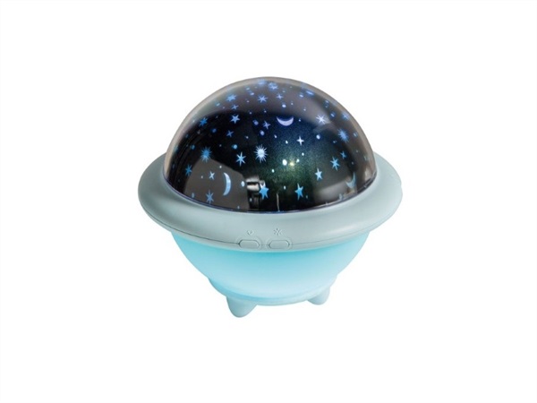 BRANDANI GIFT GROUP S.A.S. LAMPADA UFO AZZURRO ABS/SILICONE C/3 FILM DECORI ASSORTITI