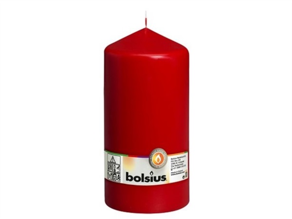 BOLSIUS CANDELA PILLAR ROSSO BOLSIUS, 200/98 mm