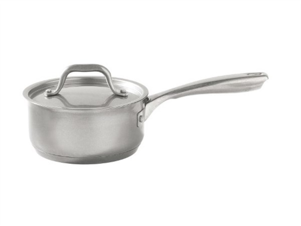 BRANDANI GIFT GROUP S.A.S. ANTICHI SAPORI CASSERUOLA 1 MANICO CON COPERCHIO INOX 16x7.5