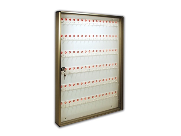 ALUBOX Bacheca con 96 ganci per chiavi, bronzo