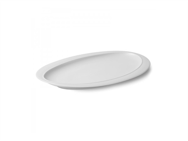 LE COQ Parthenon Vassoio ovale bianco matt 33x23.5 cm