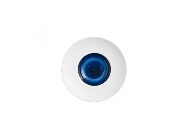 LE COQ Abyssos Pasta Bowl bianca matt e blu D. 22 cm H. 4