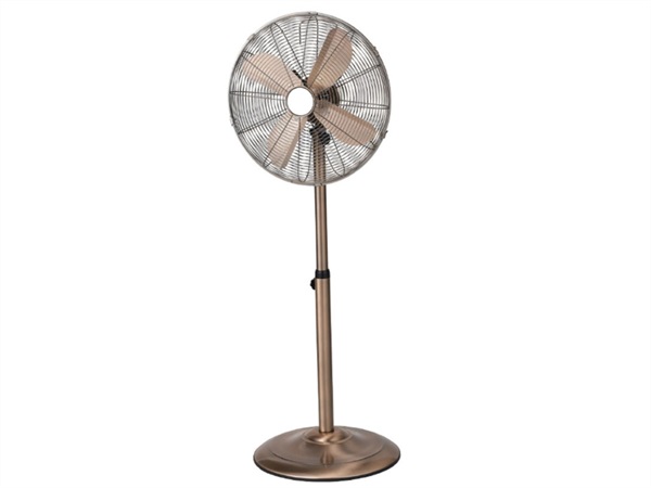 VINCO Ventilatore a piantana in metallo bronzato 60 watt 45 cm Vinco 70726