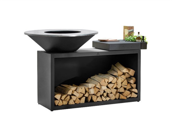 OFYR Barbecue ofyr island black ceramic dark grey 100