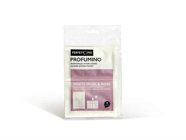 PERFETTO BIN PROFUMINO deodorante per armadi e cassetti - conf. 2 pz - white musk e rose