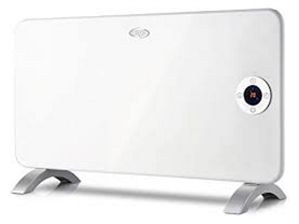 ARDES Argo Minimal Termoconvettore Elettrico con Struttura in Metallo, Bianco/Argento