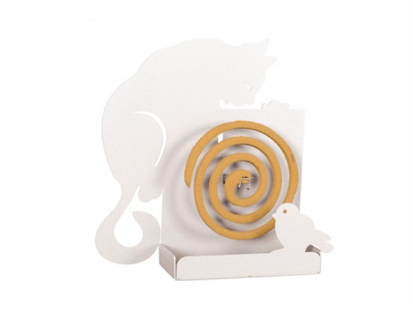 ARTI & MESTIERI Porta zampirone gatto bianco