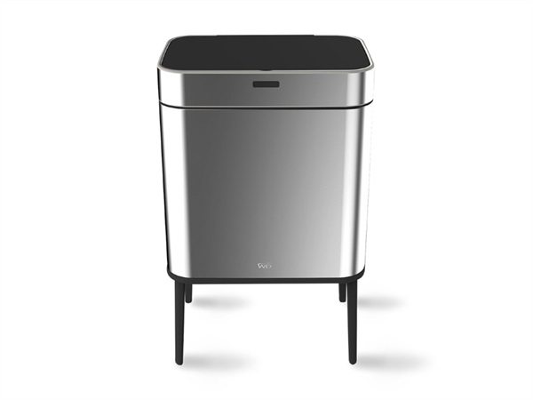 WD LIFESTYLE BIDONE 60L CON PIEDINI SILVER