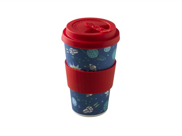 Q.B. BY MOPITA Natural Mug Decoro spazio Colore rosso
