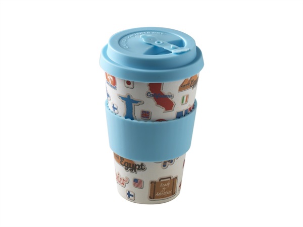 Q.B. BY MOPITA Natural Mug viaggio truck Colore azzurro