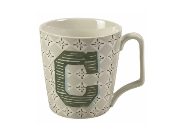 VILLA D'ESTE HOME TIVOLI Monogram Mug C in porcellana