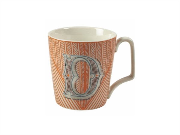 VILLA D'ESTE HOME TIVOLI Monogram Mug D in porcellana