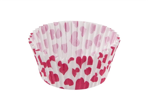 ZENKER Scatole per muffin Cuore, 50 pezzi, carta