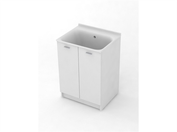 COLAVENE SPA Lavatoio con mobile, 60x50x86h cm, bianco matt