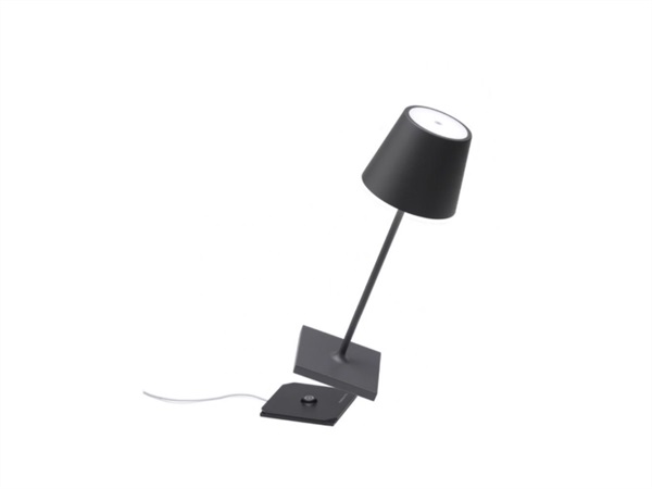 ZAFFERANO S.R.L. MINI Poldina pro lampada ricaricabile da tavolo di zafferano -  grigio scuro