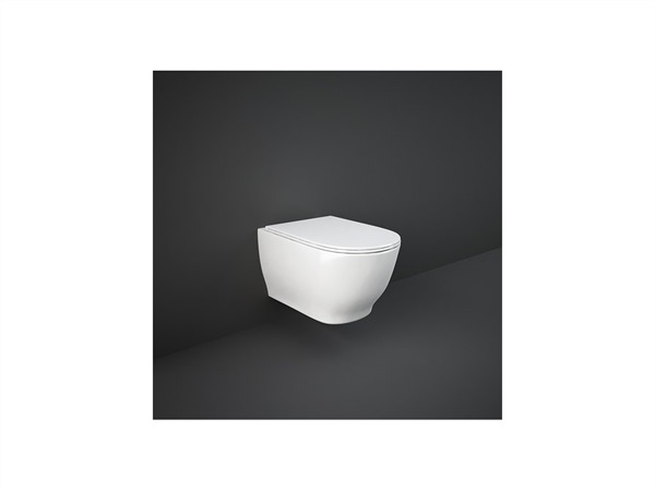RAK CERAMICS DISTRIBUTION Rak-moon - vaso sospeso rimless con fissaggio nascosto
